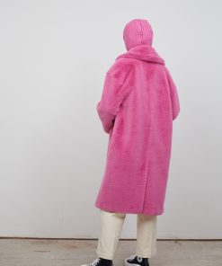 Toj Jakke | Katie Faux Fur Coat Bubblegum Pink