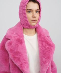 Toj Jakke | Katie Faux Fur Coat Bubblegum Pink