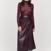 Toj Jakke | Molly Midi Nederdel Burgundy