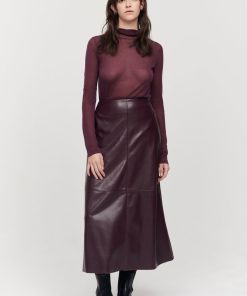 Toj Jakke | Molly Midi Nederdel Burgundy