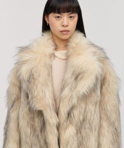 Toj Jakke | Katie Faux Fur Coat Winter White Fox