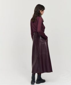 Toj Jakke | Molly Midi Nederdel Burgundy