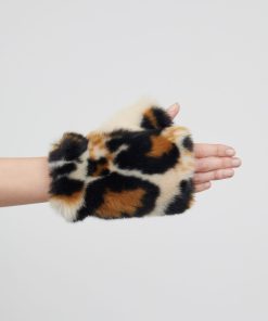 Tilbehor Jakke | Tolly Faux Fur Handsker Leopard