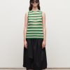 Toj Jakke | Fay Knit Vest Green Stripe