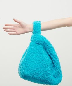 Tilbehor Jakke | Bertha Faux Fur Taske Aqua