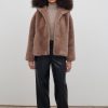 Toj Jakke | Daisy Faux Fur Coat Champignon