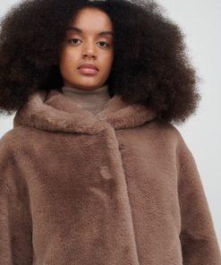 Toj Jakke | Daisy Faux Fur Coat Champignon