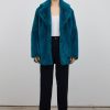 Toj Jakke | Heather Faux Fur Coat Kingfisher