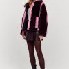 Toj Jakke | Traci Coat Burgundy Stripe