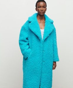 Toj Jakke | Katie Faux Fur Coat Aqua