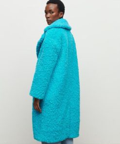 Toj Jakke | Katie Faux Fur Coat Aqua