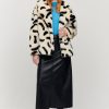 Toj Jakke | Rita Coat Paintbrush Print