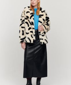 Toj Jakke | Rita Coat Paintbrush Print