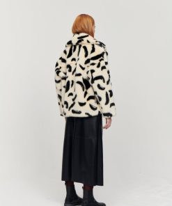 Toj Jakke | Rita Coat Paintbrush Print