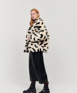 Toj Jakke | Rita Coat Paintbrush Print