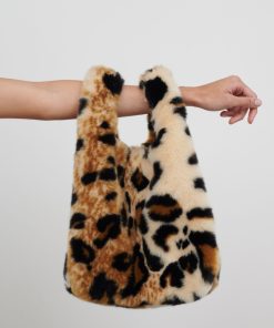 Toj Jakke | Bertha Faux Fur Taske Leopard Print