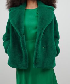 Toj Jakke | Rita Faux Fur Coat Gron