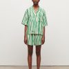 Toj Jakke | Fresno Shorts Green Stripe