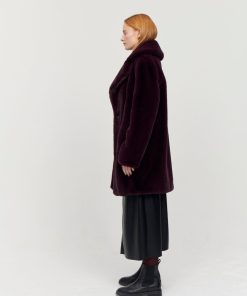 Toj Jakke | Heather Coat Bourgogne