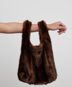 Tilbehor Jakke | Bertha Faux Fur Bag Chokolade